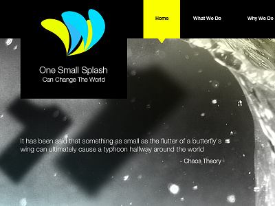 One Small Splash butterfly can change chaos effect flash lewis newman one small the theory world