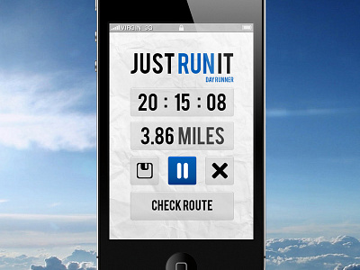 Just Run It - Day Runner application calabur clock day hours iphone it jogging just lewis miles minutes newman route run runner