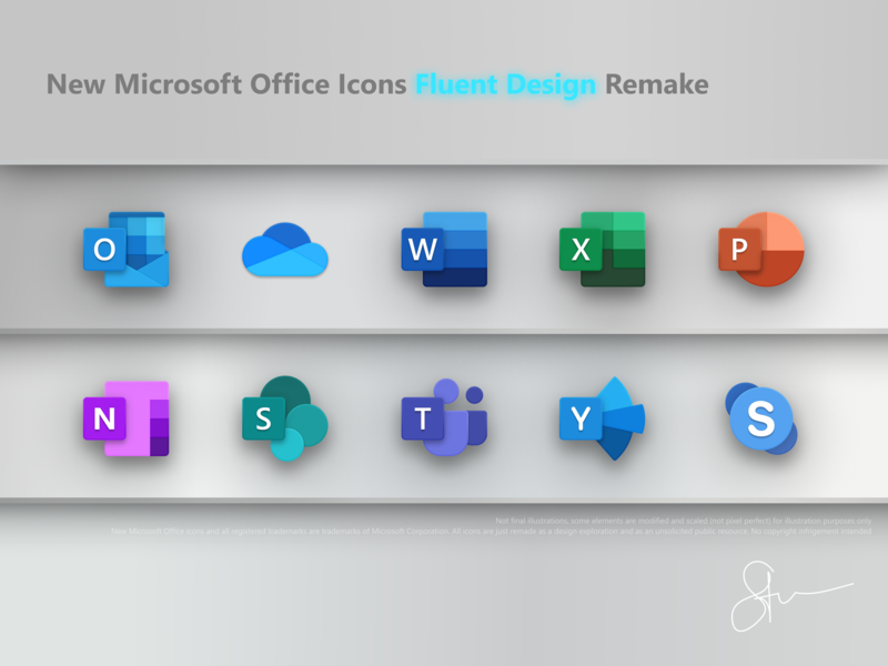 latest microsoft office icons
