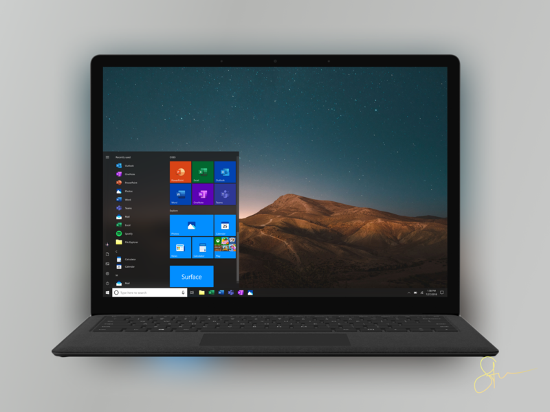 New Microsoft Office Icons Remake on Surface Laptop 2 by Steven Mancera ...