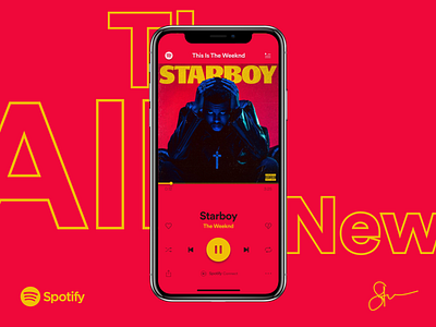 The All New Spotify Redesign app design art direction illustration interaction design music music app music player redesign spotify spotify music ui user experience ux ux design