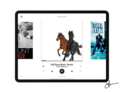 An All New Spotify for iPad app design art direction illustration interaction design music player redesign spotify spotify music ui user experience ux ux design