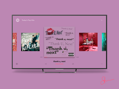 An All New Spotify for Smart TVs app design art direction illustration interaction design music music player redesign spotify spotify music ui user experience ux ux design