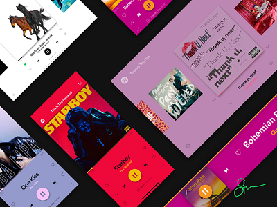 The most expressive Spotify yet. Scales on any of your devices. app design art direction illustration interaction design music music player redesign spotify spotify music ui user experience ux ux design