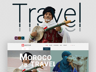 UX/UI Travel website redesign concept, free concept desktop guides tour tour guide travel travel agency ui ui ux ux vacation website