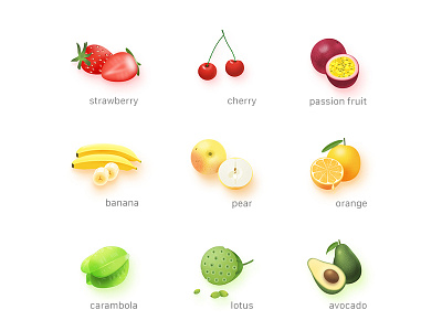 Fruit Icons For App