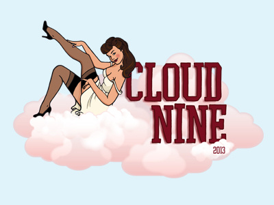 Cloudnine2 clouds logo pink pinup russ 2013