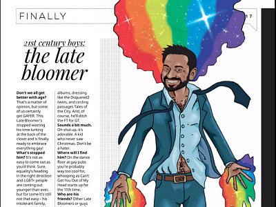 Happy Pride Month! editorial gay illustration magazine pride