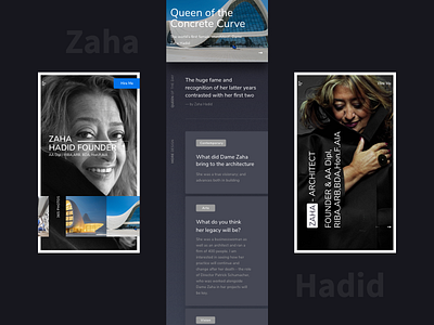 Zaha Hadid Dribbble Dario Perkunic