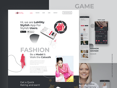 LoMiNy app design fashion adviser fashion adviser ui website