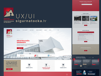 Croatian House of Security design ui ux web website