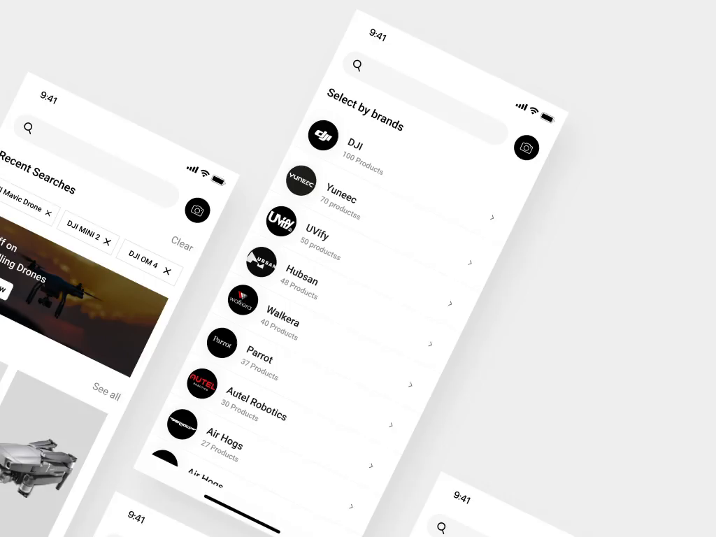 Drone App Design by Vinay Bhatt on Dribbble