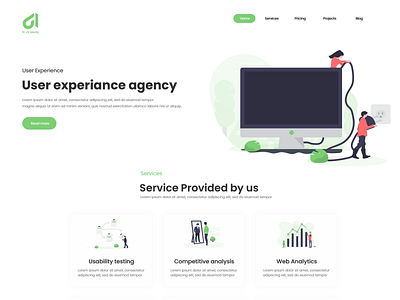 61 Media landing page ui ui ux ux