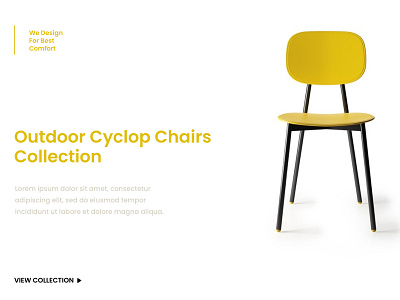 Chair Landing Page ui ui ux web design