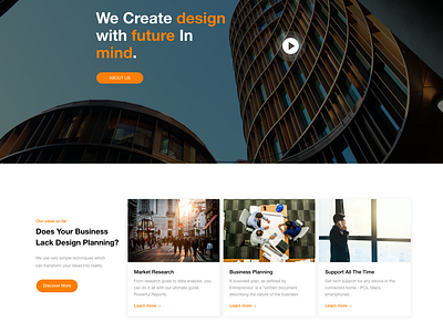 Landing page ui ui ux web design