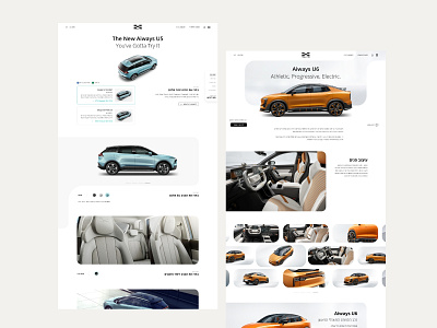 aiways u5 & u6 website car design aiways car configurator car webdesign car website