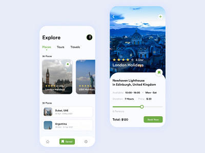 Holiday Booking app product design typography ui design ux design
