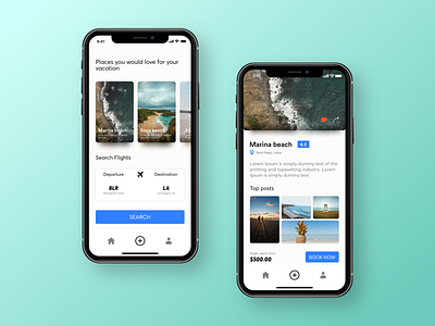 Travel App concept