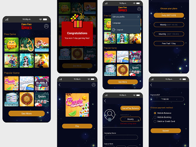 Foorti First game game design games invision studio mobile apps mock up paytm ui design ux design
