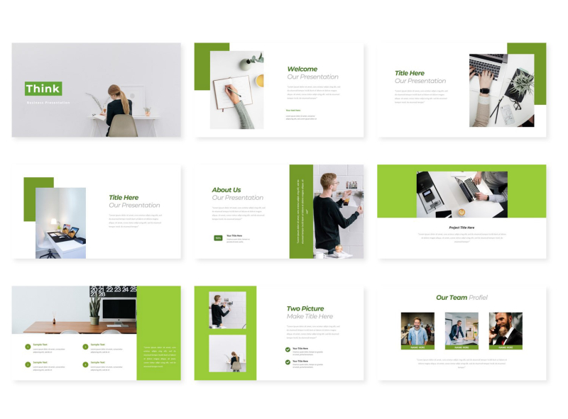 Business Presentation Template by Bee Design on Dribbble