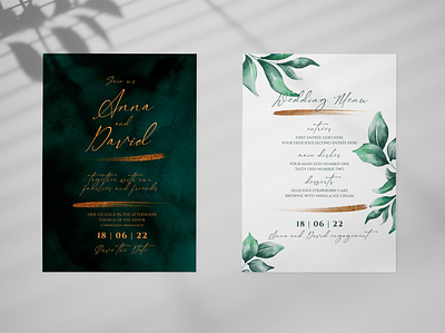 Floral Wedding Invitation Template design invitation social media template wedding