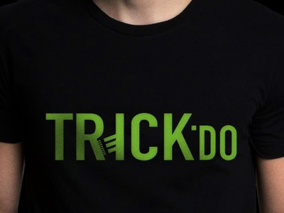 Trick logo skateboard trick