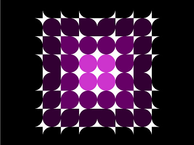 pattern black dots illusuion pattern round square texture violet
