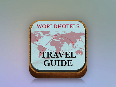 Travel App Icon 3d android guide hotel icon idea iphone travel world