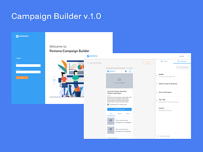 Pomona Campaign Builder dashboard design ui ux