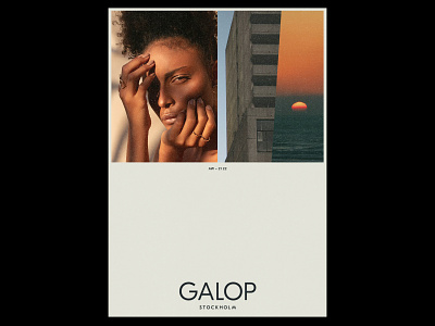 GALOP poster balance brand identity branding brandmark collage design graphic design identity illustration logo poster sustainable vintage