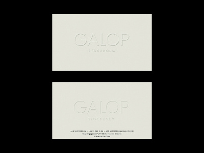 GALOP business card balance brand asset brand identity branding brandmark business card design graphic design identity logo sustainable vintage