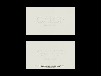GALOP business card