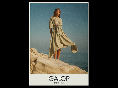 GALOP poster balance brand identity branding brandmark clothing design graphic design identity illustration logo modern paper poster sustainable texture vintage