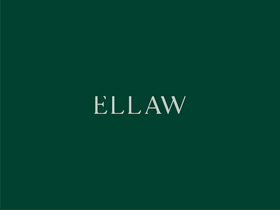 ELLAW Logo brand identity branding brandmark graphic design identity law logo luxury