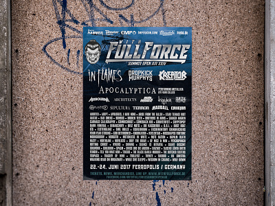 With Full Force 2017 Poster festival graphicdesign plakat poster wff