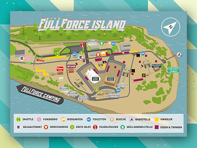 With Full Force 2017 Ground Plan Infield graphicdesign groundplan map plakat poster print wff