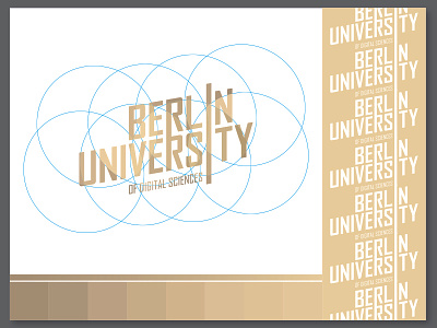 Berlin University Of Digital Sciences berlin branding bright circle color gold identity illustration logo university