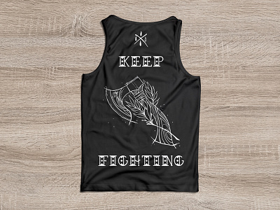 Motivation: Training illustration keepfighting merchandise printdesign screenprinting shirt sketch tanktop training