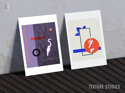 Texture Studies animals color composition geometric personal project poster poster design texture