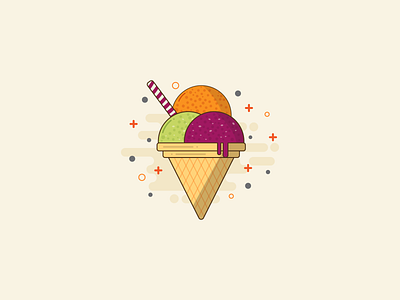 Ice Cream icecream illustraion vector