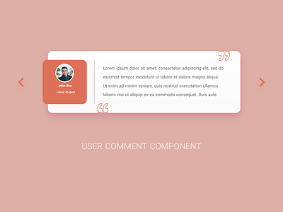 COMMENT CARD cards ui component uidesign