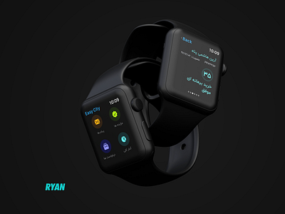 Easy City - Apple watch UI Design apple watch smartwatch ui uidesign uiux ux