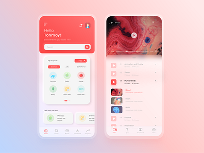 Learning app Concept