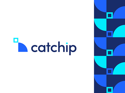 Catchip Logo appicon branding flat icon logo logomark logotype minimal minimal design pattern patterns typography vector