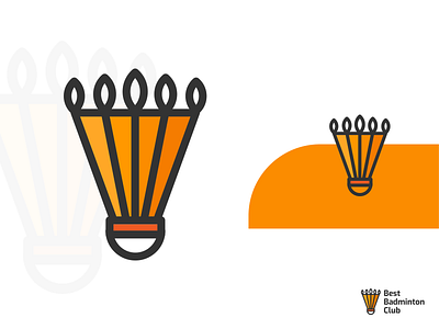 Badminton Logo branding flat identity logo minimal minimal design typography ui vector