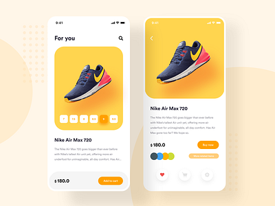 Nike Shopping Cart UI adobe xd app design application design branding design flat gradient identity illustration minimal minimal design mobile ui photoshop typography ui uidesign uiux user experience userinterface ux