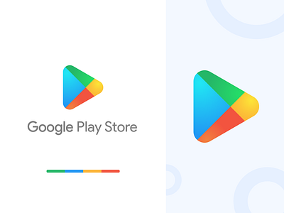 Play Store Minimal Logo color design flat gradient logo logo design logodesign logotype minimal minimal design minimalism minimalist logo modern vector