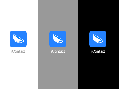 iContact App Icon app app icon contact lens icon
