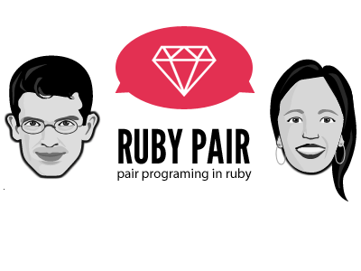 Ruby Pair grayscale illustration people