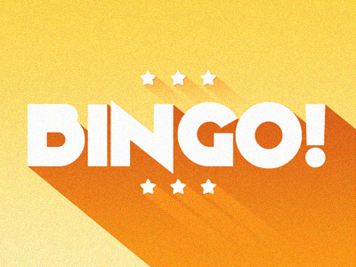 Bingo bingo branding gradient illustration logo vector
